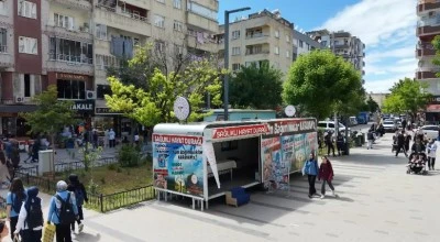 Siirt'in en işlek caddesine bağımlılıkla m&uuml;cadelede noktası kuruldu