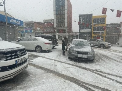 Siirt'in komşu ilinde kar etkili oldu