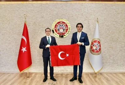 Siirt Milli Eğitim M&uuml;d&uuml;r&uuml; Saz&rsquo;dan Kurtalan Kaymakamı Salih Başara&rsquo;ya Ziyaret
