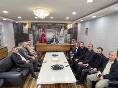 Siirt M&uuml;teahhitler Derneği&rsquo;nden G&uuml;ven Kuzu&rsquo;ya Ziyaret