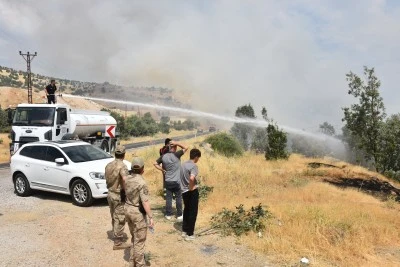 Siirt-Şırnak Karayolunda Korkutan Yangın!