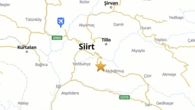 Siirt'te 2.3 Büyüklüğünde Deprem Meydana Geldi