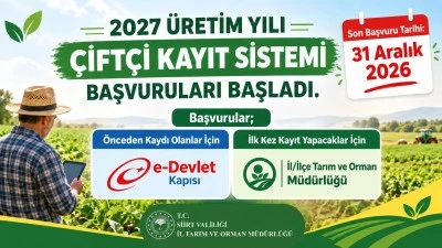 Siirt'te 2027 &Uuml;retim Yılı &Ccedil;KS Başvuruları Başladı
