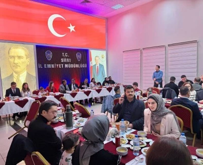 Siirt'te adliye ve emniyet personeli iftarda buluştu