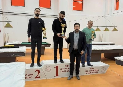 Siirt&rsquo;te Bilardo T&uuml;rkiye Şampiyonası İl Se&ccedil;meleri Tamamlandı