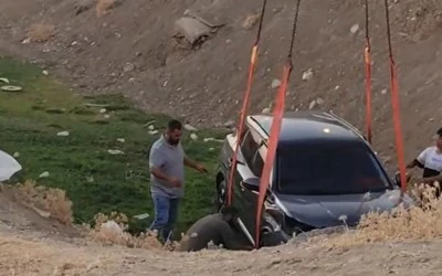 Siirt’te Cip Şarampole Devrildi