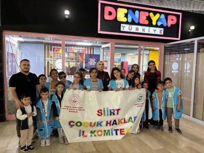 Siirt'te &Ccedil;ocuk Hakları Komitesi &uuml;yeleri, Deneyap Teknoloji At&ouml;lyesi'ni ziyaret etti