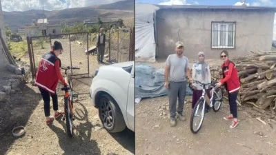 Siirt’te Çocukların Bisiklet Sevinci