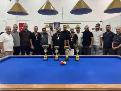 Siirt&rsquo;te D&uuml;zenlenen Bilardo Turnuvasının Dereceye Girenleri Belli Oldu