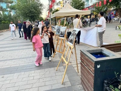 Siirt'te Gazze İ&ccedil;in Dayanışma Standı Kuruldu