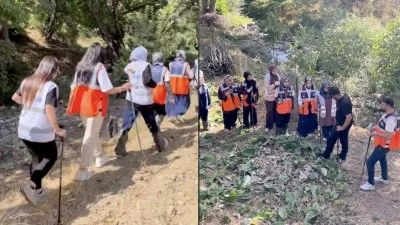 Siirt&rsquo;te g&ouml;n&uuml;ll&uuml;ler ve &uuml;niversite &ouml;ğrencilerinden doğa y&uuml;r&uuml;y&uuml;ş&uuml;