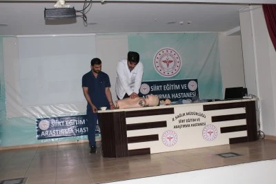 Siirt&rsquo;te hastane personeline CPR eğitimi verildi