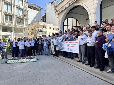 Siirt'te İsrail'in Küresel Sumud Filosu'na saldırısı protesto edildi