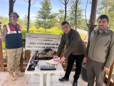 Siirt'te ka&ccedil;ak avlanan kişiye 51 bin 278 lira ceza kesildi