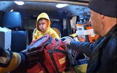 Siirt&rsquo;te Kar Engeli Aşıldı, Hastalanan &Ccedil;ocuk Hastaneye Sevk Edildi