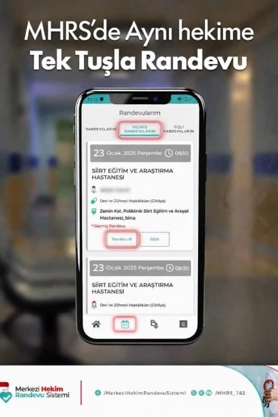 Siirt&rsquo;te MHRS&rsquo;de Yeni D&ouml;nem