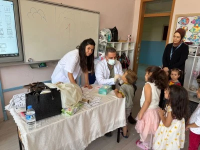 Siirt’te Miniklere Okulda Diş Taraması