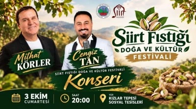 Siirt'te Mithat K&ouml;rler ve Cengiz Tan sahne alacak