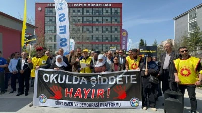 Siirt&rsquo;te &ldquo;Okulda Şiddete Hayır&rdquo; Basın A&ccedil;ıklaması