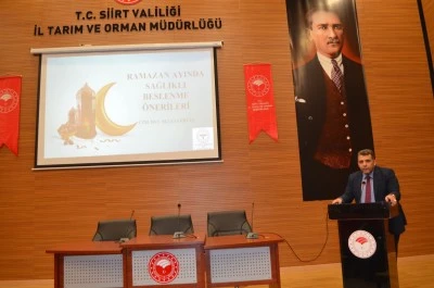 Siirt&rsquo;te Ramazan Ayına Y&ouml;nelik Sağlıklı Beslenme Programı D&uuml;zenlendi