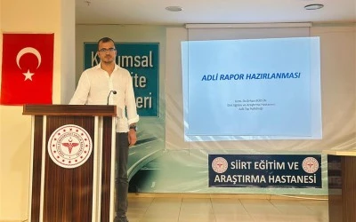 Siirt’te Sağlık Personeline Adli Süreçler Eğitimi