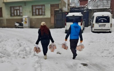 Siirt&rsquo;te Soğuk G&uuml;nlerde Sıcak Hizmet!