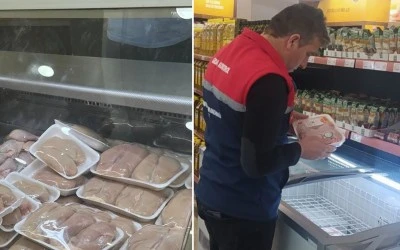 Siirt'te son kullanma tarihi geçmiş tavuk eti ele geçirildi