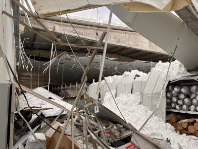 Siirt&rsquo;te Tekstil Fabrikasının &Ccedil;atısı &Ccedil;&ouml;kt&uuml;