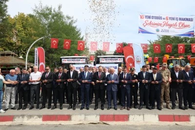 Siirt&rsquo;te Ulaşımda Yeni D&ouml;nem! Ara&ccedil;lar D&uuml;zenlenen T&ouml;renle Hizmete Alındı