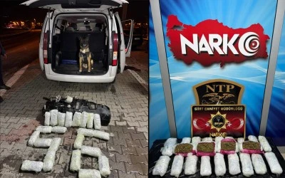 Siirt&rsquo;te Uyuşturucu Operasyonunda 9 Kilo 700 Gram Esrar Ele Ge&ccedil;irildi