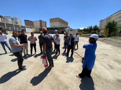 Siirt’te yangın tatbikatı yapıldı