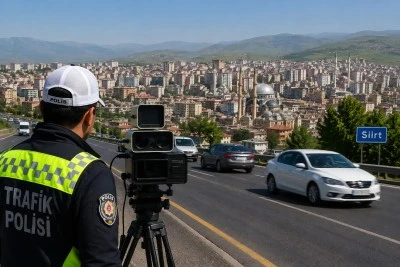 Siirt'te Yapay Zeka Destekli Mobil Hız Radarı Devreye Girdi
