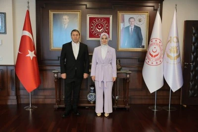 Siirt TSO Başkanı Kuzu, Bakan G&ouml;ktaş'ı Ziyaret Etti