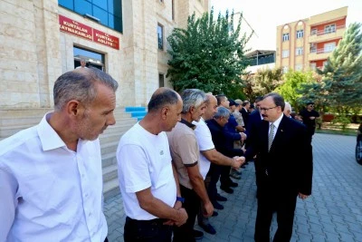 Siirt Valisi Kızılkaya&rsquo;dan Kurtalan Kaymakamı Başara&rsquo;ya hayırlı olsun ziyareti
