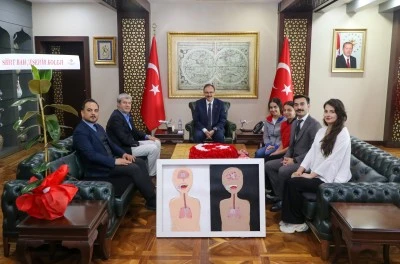 Siirt Valisi Kızılkaya, TÜBİTAK Bölge Birincilerini Makamında Ağırladı