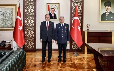 Siirt Valisi Kızılkaya, Yeni Emniyet M&uuml;d&uuml;r&uuml; &Ouml;zdemir&rsquo;i Kabul Etti