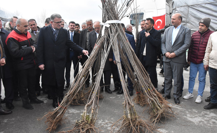 Siirt'in komşu ilinde çiftçilere 1 milyon 390 bin meyve fidanı dağıtıldı