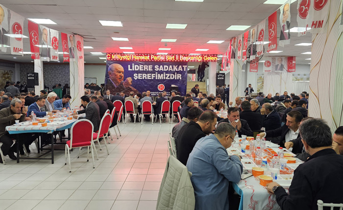 Siirt'te MHP İl Başkanlığınca iftar programı düzenlendi