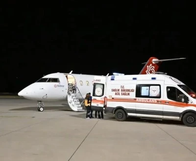 Şırnak'ta 4 aylık bebek u&ccedil;ak ambulansla İstanbul'a sevk edildi