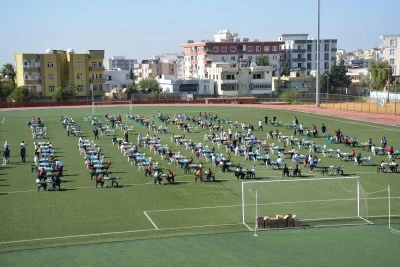 Şırnak'ta Cumhuriyet'in 102. yılı kutlamaları kapsamında satranç turnuvası yapıldı