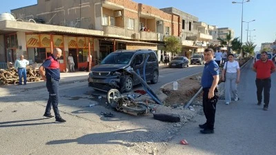 Şırnak'ta hafif ticari araç ile çarpışan motosikletin sürücüsü ağır yaralandı