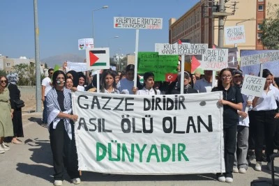 Şırnak'ta İsrail'in Gazze'ye saldırıları protesto edildi