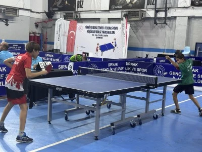 Şırnak'ta Masa Tenisi Küçükler Bölge Şampiyonası sona erdi