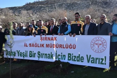 Şırnak'ta "İl Sağlık M&uuml;d&uuml;rl&uuml;ğ&uuml; Hatıra Ormanı" oluşturuldu
