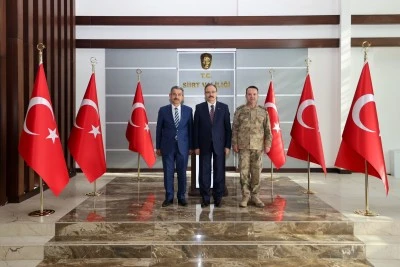 Şırnak Valisi ve Jandarma Komutanından Siirt Valisine Ziyaret