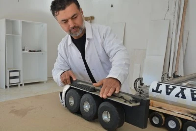 Şırnaklı marangoz, olası kazalara karşı ağır tonajlı araçları durdurabilecek fren sistemi geliştirdi