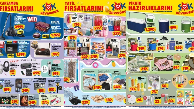 ŞOK'ta bu hafta neler var? 10-16 Haziran kataloğunda kamp, plaj ve elektronik &uuml;r&uuml;nleri &ouml;ne &ccedil;ıktı