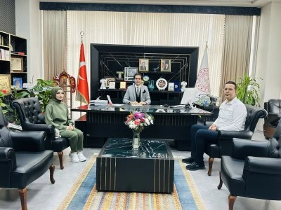 T3 Vakfı Sorumlusundan İl Müdürü Saz’a Ziyaret