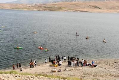 Tarihi Hasankeyf'te kano ve SUP etkinliği düzenlendi