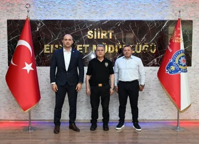 T&Uuml;İK ve Defterdarlık&rsquo;tan Siirt Emniyet M&uuml;d&uuml;r&uuml; &Ouml;zdemir&rsquo;e Ziyaret